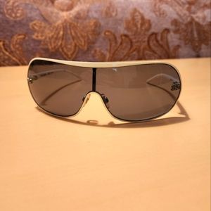 Dolce & Gabbana White Aviator Sunglasses